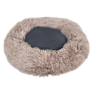 寵物用圓形毛窩-米棕色 直徑50CM 寵物保暖 寵物休息, 1個
