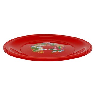 生活King 圓盤 婚慶過大禮嫁妝鴛鴦喜盤, 12個, Red