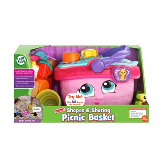 Leap Frog 跳跳蛙 形狀配對野餐籃 Set 多種配件可多人遊玩 增進人際互動, 1組