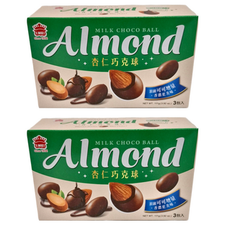 義美 杏仁巧克球 牛奶巧克力, 111g, 2盒