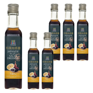 毓秀私房醬 和風柚香醬, 低油脂低熱量沙拉醬, 250公克±9公克, 280g, 6瓶