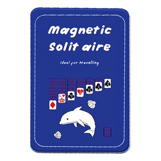 YouRPUZZLE 鐵盒桌遊-紙牌接龍G2898 磁性紙牌 便於攜帶, 1入