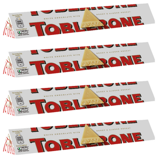 TOBLERONE 瑞士三角 白巧克力, 100g, 4條