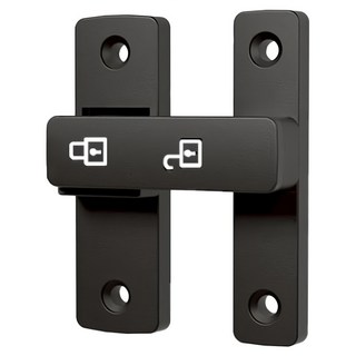 夜光防盜門鎖 平面款, 黑色, 1個