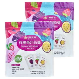 陳稼莊 有機果汁蒟蒻 綜合口味, 720g, 2組