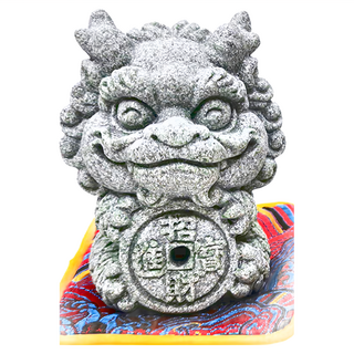 財神小舖 財富加倍 青砂石祥龍擺件, 5.7cm*5cm*7.5cm, 旺財, 1個