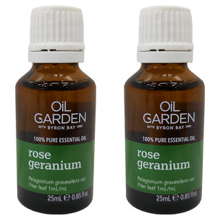 OiL GARDEN 澳悠園 玫瑰天竺葵 100%單方純精油 25ml, 2個