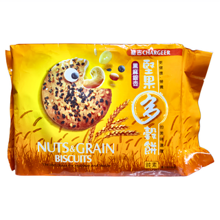 CHANG LEADER 厚毅 堅果多穀餅 黑麻銀杏 260g 獨立包裝 健康美味, 1包