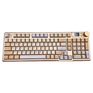 irocks 艾芮克 RGB 熱插拔無線機械鍵盤 原廠保固, IRK85R, 摩卡棕, 奶茶軸