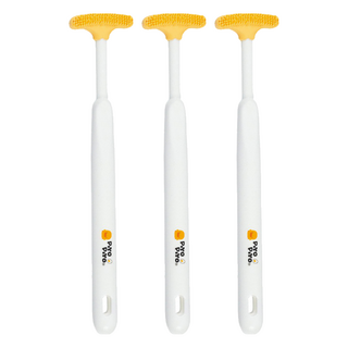 PiYOPiYO 黃色小鴨 舌苔清潔刷 - 超可愛的 保持口腔乾淨和清爽 適合口腔容易臭的人或吸菸者使用, 3支