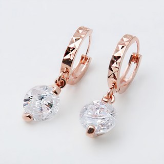 女性14K金針可愛圈式耳環 RS114