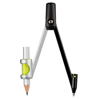 KUTSUWA 初學者安全圓規, 1個