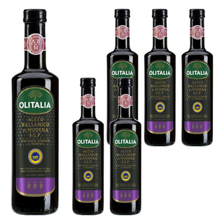 OLITALIA 奧利塔 摩典那巴薩米克醋，義大利原裝原罐進口，經橡木桶熟成, 250ml, 6瓶