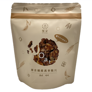 VERDO 惟朵 裸食纖維燕麥脆餅 法式可可口味, 100g, 1包