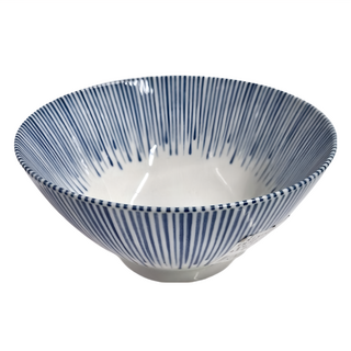 日本制水滴十草天丼飯碗，尺寸:18.8x8.9/cm，陶瓷材質, 1個