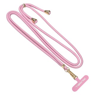 POLYWELL 寶利威爾 手機掛繩吊繩夾片組 PW15-T96-A361, 粉紅色, 1條