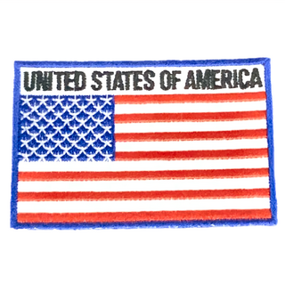 A-ONE 匯旺 美國國旗刺繡布貼 Set 3個 8 x 5 cm 台灣製, 美國