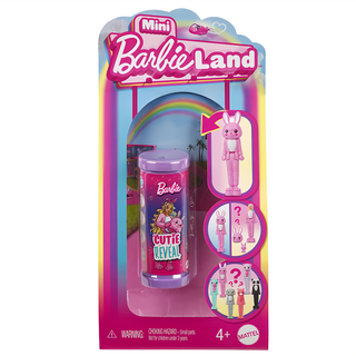 Barbie 芭比 驚喜動物換裝系列 迷你芭比樂園 迷你芭比娃娃 方便攜帶 隨時隨地都能享受玩樂的樂趣, 多色 - 款式隨機, 1盒