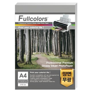 Fullcolors 全彩 霧面雙面相紙, A4, 100張