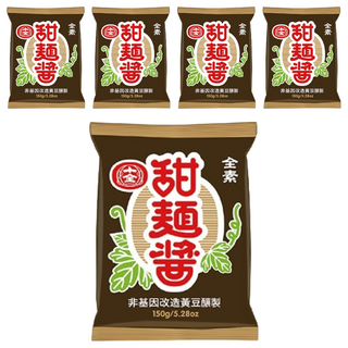 十全 甜麵醬, 非基因改造黃豆釀製, 150g, 5包