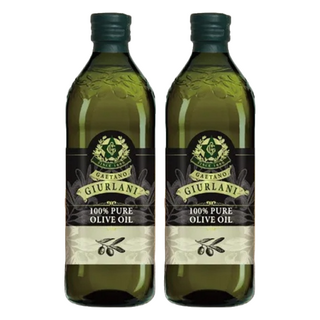 GIURLANI 喬凡尼 老樹純橄欖油 100%純橄欖油 適合涼拌/煎煮/炒炸, 1L, 2瓶