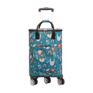 可折疊伸縮拉桿萬向5輪行李購物車, 小動物, 1個