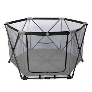 寵物六角圍欄 G5553, 灰色小方格, 1個