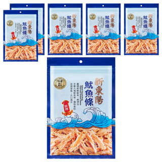 新東陽 魷魚條, 炭燒風味, 80g, 6包