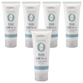 KUMANO 熊野油脂 無添加洗面乳，泡沫細膩，不使用香料、色素或防腐劑, 130g, 5條