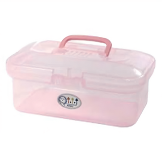 JUSKU 佳斯捷 百貨King 小芭比置物盒 20.8 x 11.7 x 8.8cm, 粉色, 3個
