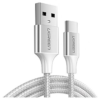 UGREEN 綠聯 USB Type-C充電線 Aluminum BRAID版, 1m, 銀色, 1條