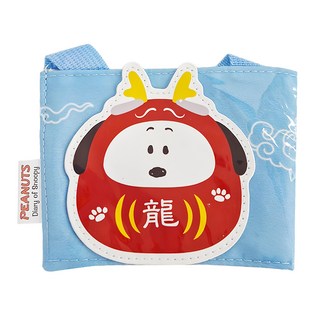 SNOOPY 史努比 飲料杯套, 史努比達摩 紅色+藍色, 1個