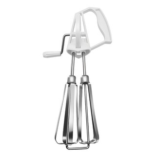 不鏽鋼手搖攪拌器, 白色, 1支