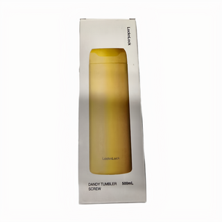 LocknLock 樂扣樂扣 芯動旋轉保溫杯, LHC4281YEL, 500ml, 1個