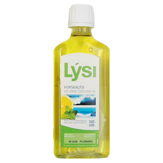 LYSI 黃金鱈魚肝油 薄荷檸檬口味, 240ml, 1瓶