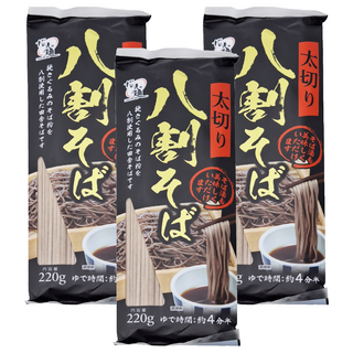 高尾製粉 厚切八割蕎麥麵，220g, 3包
