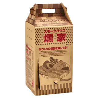 SOTO 煙燻箱房組 ST-114 燻房本體 + 煙燻木塊 + 鐵棒 2支 + 鐵網 + 掛勾 4個 + 鋁箔盤 950g, 1組