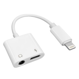 SinCyuan 欣銓 Lightning轉3.5mm轉接線 1對2 聽歌+充電, SC-3CL142, 白色, 1個