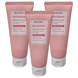 Skintific 菸鹼醯胺洗面乳, 80ml, 3條