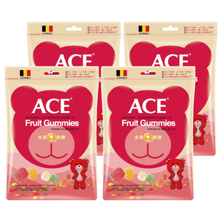 ACE 水果Q軟糖，比利時進口，無人工色素，無防腐劑, 48g, 4包