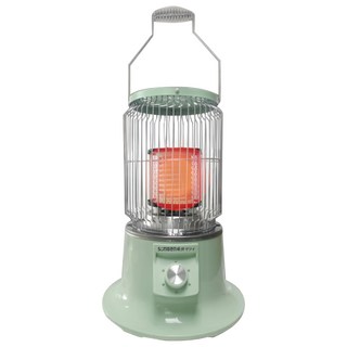 SOnGEn 松井 懷舊日式仿煤油電暖器, 360°環形速暖, 遠紅外線發熱, SG-019KP, 1個, 綠色