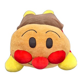 nishikawa 西川 麵包超人 造型抱枕 適用年齡：3歲以上, 42 x 22cm, 趴式抱枕 棕色