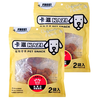KAZI 卡滋 元氣骰子牛 優質牛肉製成 台灣製造 高蛋白 CAS人用等級肉品, 130g, 2袋
