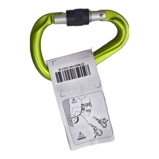 Rock Empire HMS Smart S 大D手動鎖鉤環 24kN, 綠色, 1個