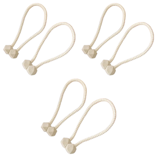 磁吸窗簾扣 總長約45cm 聚酯纖維材質, 淺灰, 6條