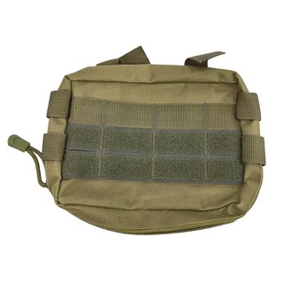 戰術腰包 迷彩 85.5g 600D牛津布背覆PVC纖維, 160 x 130 x 35mm, 軍綠色, 1個