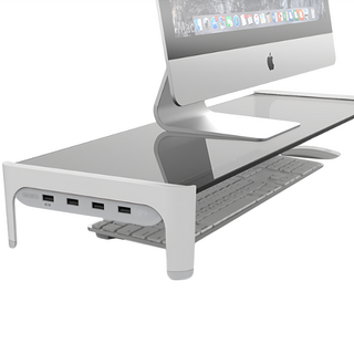 POWERRIDER N1 多功能HUB螢幕增高支架, 白色