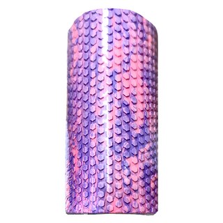 S-SportPlus+ 炫彩 粉紫 瑜珈滾筒 肌肉放鬆 運動按摩 實心瑜珈柱, 1個, 30 x 14.5cm