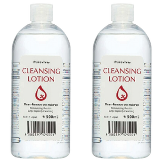 Purevivi 金賞皇后卸妝水 與肌膚溫和 不刺激配方 深層清除臉部及眼唇之彩妝髒汙 500mL, 2瓶