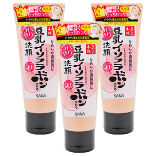 SANA 莎娜 豆乳美肌 Q10深層洗面乳, 150g, 3條